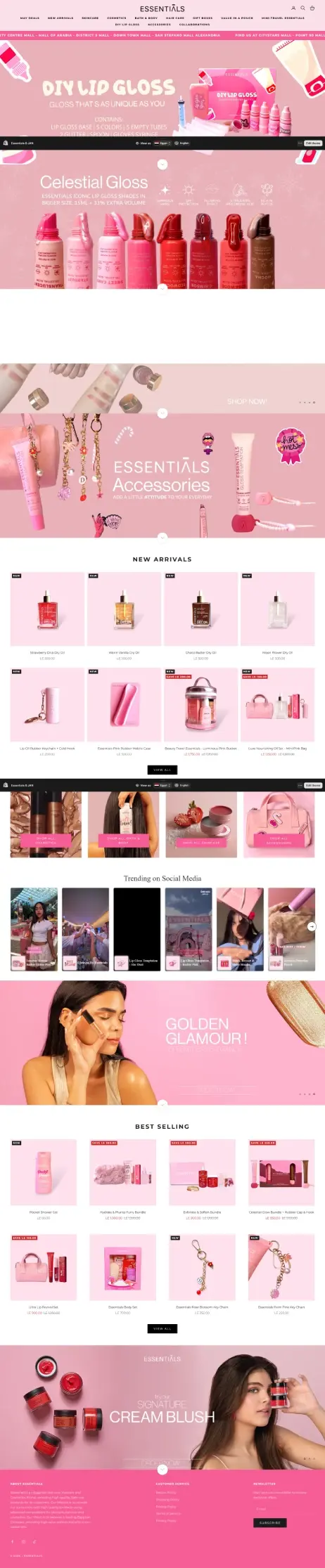 Essentials EG website