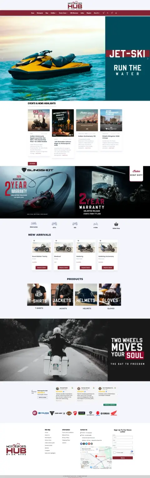Motorsports Hub website