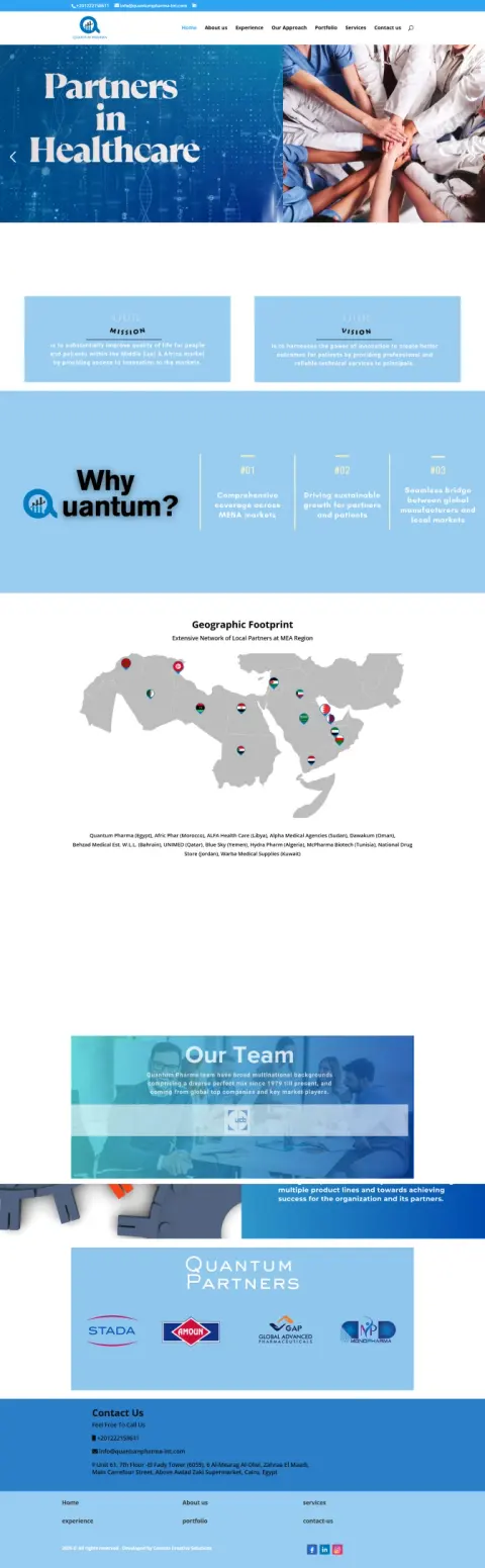 Quantum Pharma website