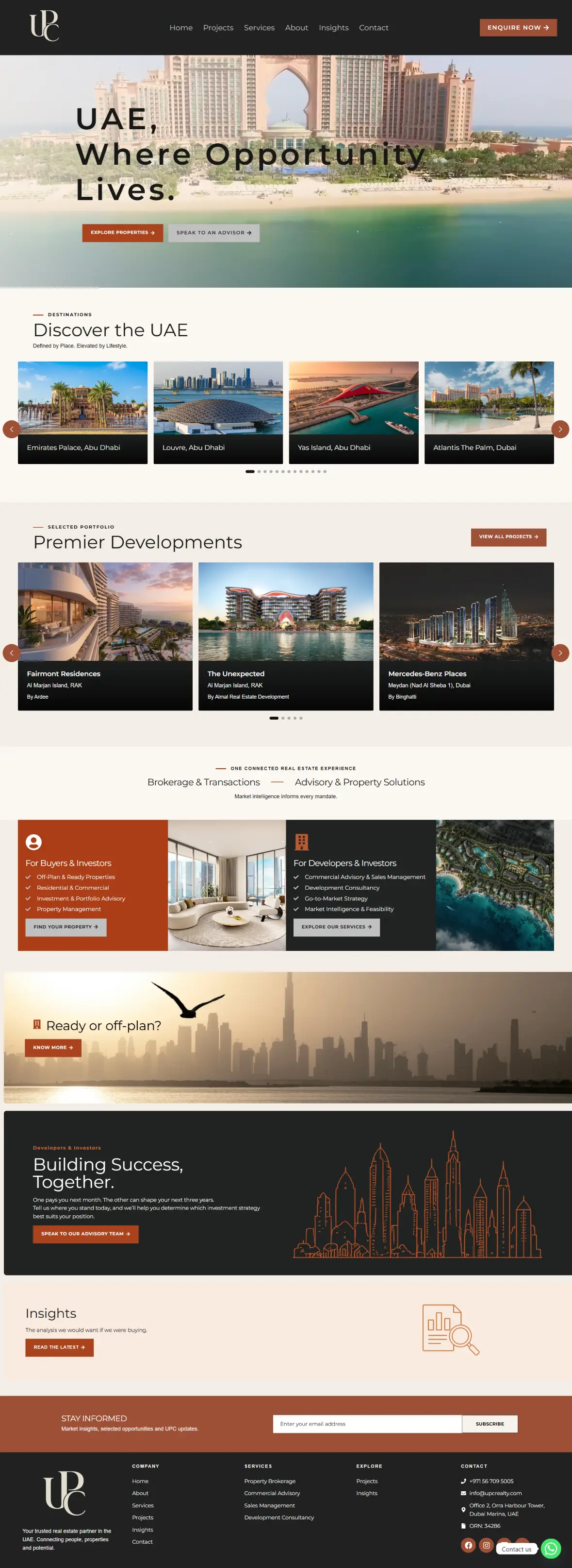 UPC Realty homepage